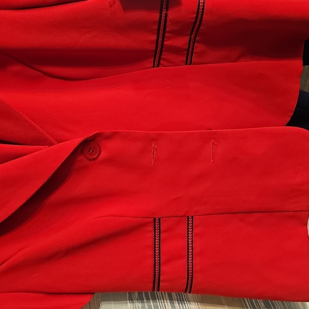 Sag Harbor Red/Navy 2 Piece Pants Set - Picture 4 of 12